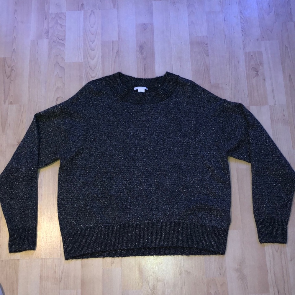 Grey sparkly sweater